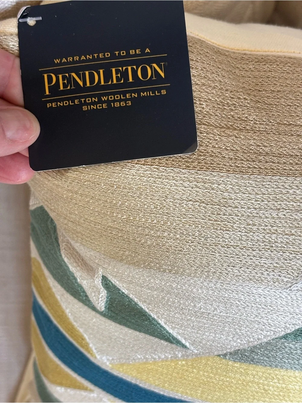 Pendleton Geometric Lumbar Throw Pillow Multicolor Southwest Accent Pillow NWT